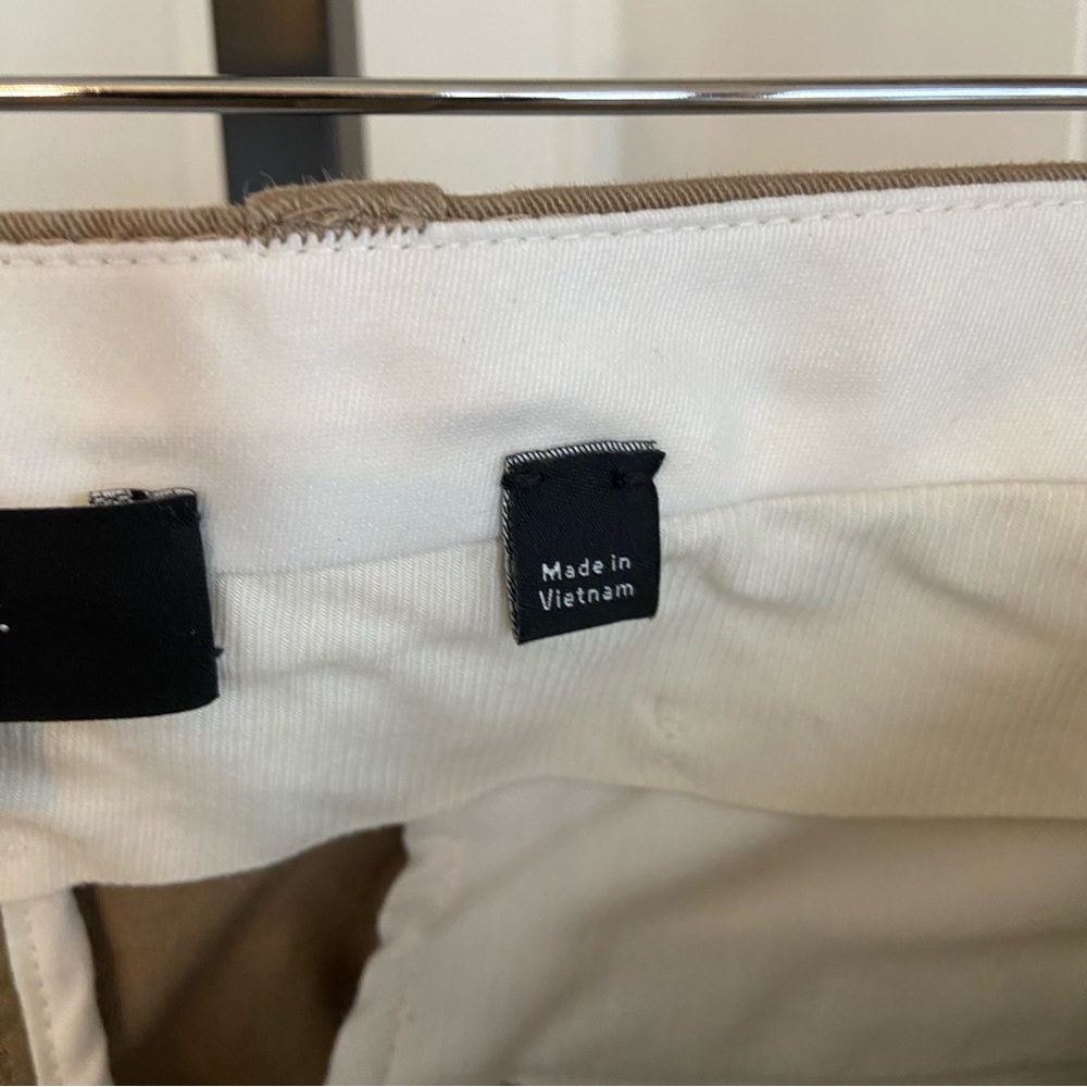 Vince Griffith Slim Fit Preppy Beige Designer Flat Front Chino Pants Men 31x30.5 - Picture 4 of 10